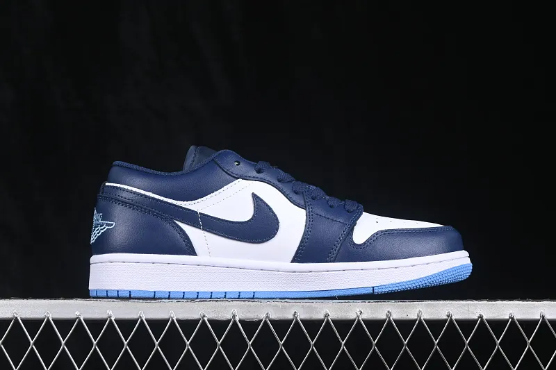 All categories Air Jordan Jordan series basketball shoes Air Jordan 1 Low Air Jordan 1 Low AJ1 Joe 1 white and blue low-top retro cultural basketball shoes 553558-404